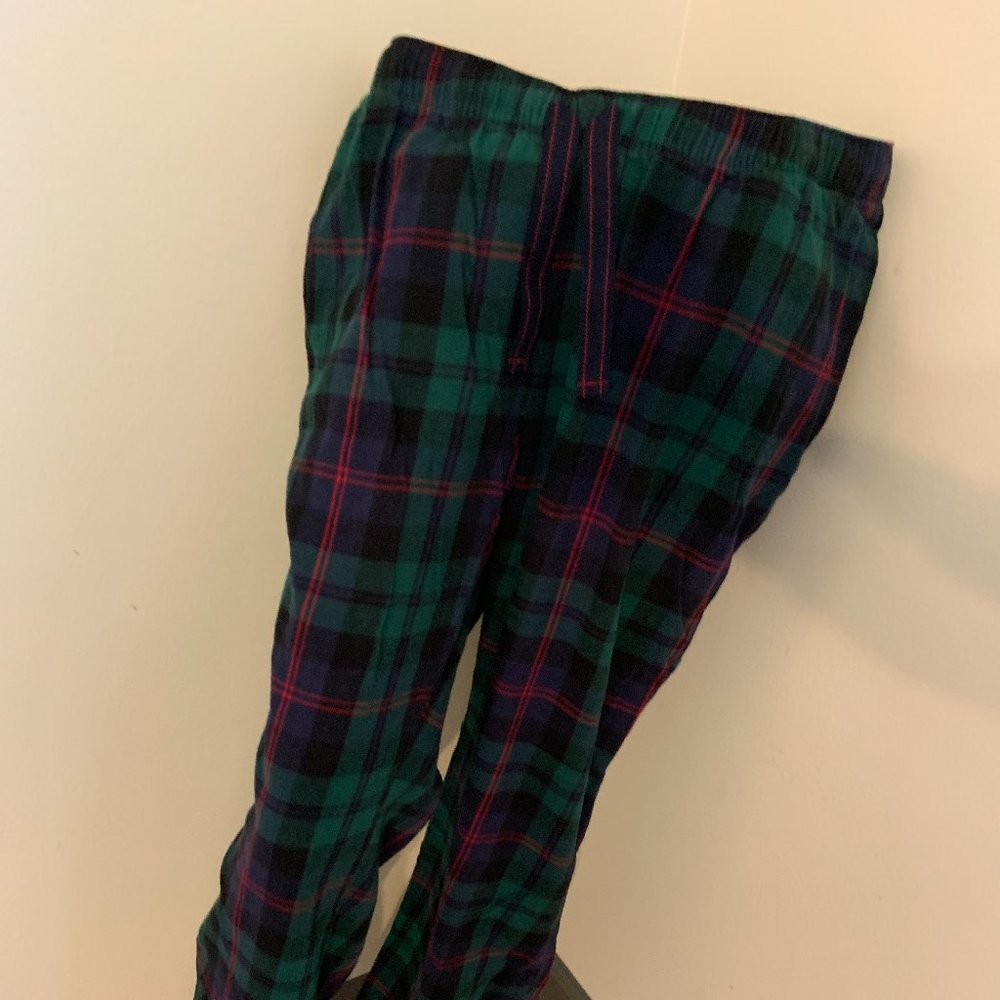 Old Navy Printed Flannel Pajama Pants | Blue & Green Plaid | Match the Fam